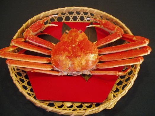【４日前まで予約限定】富山湾のボイル紅ズワイ蟹１杯＋旬会席プラン　〜お一人様まるまる１杯召し上がれ
